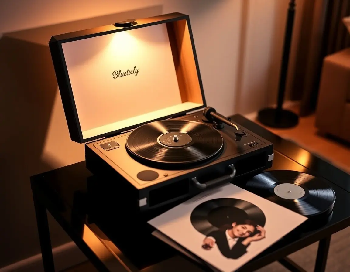 Platine Vinyle Bluetooth Vintage