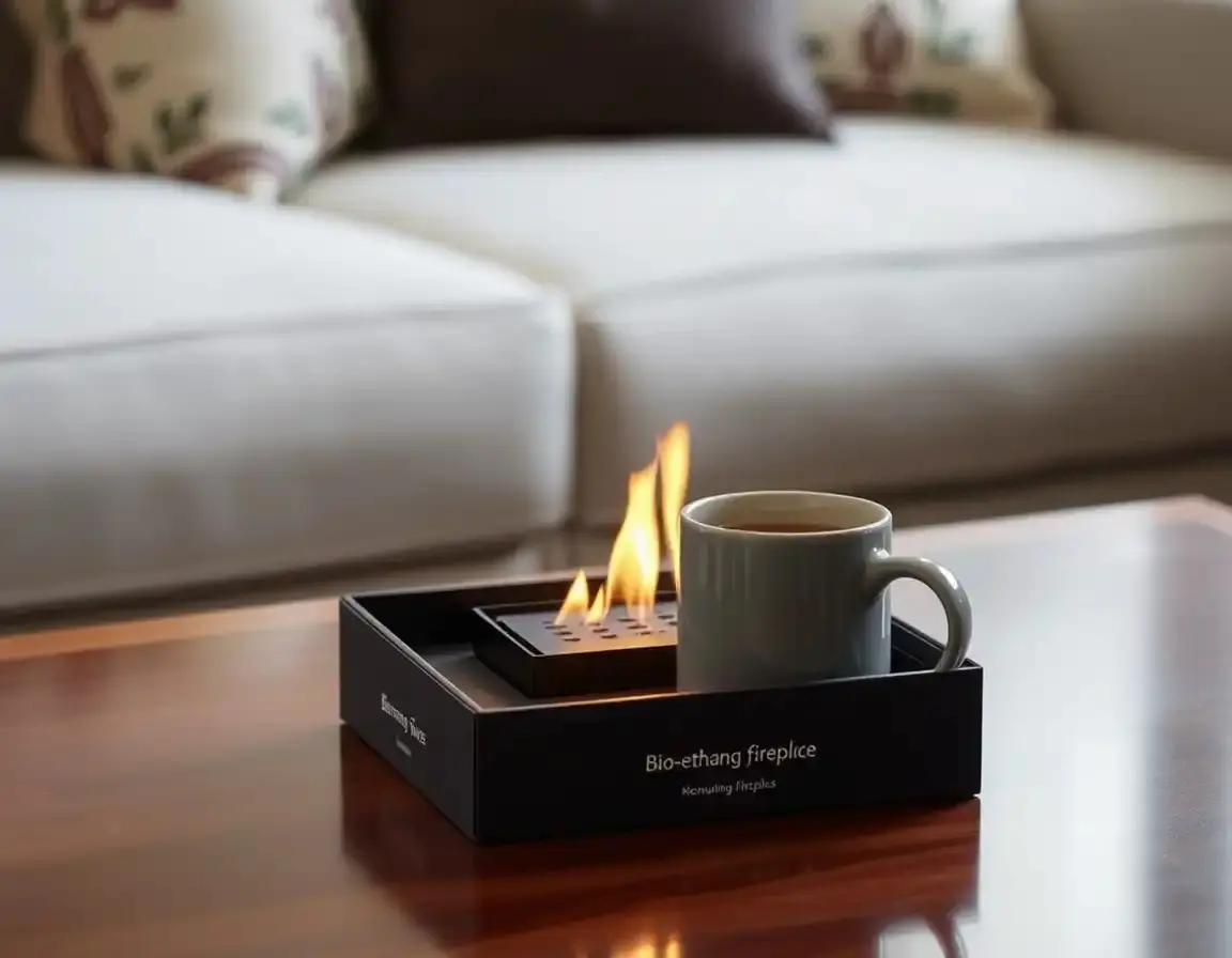 Cheminée de table bio-éthanol