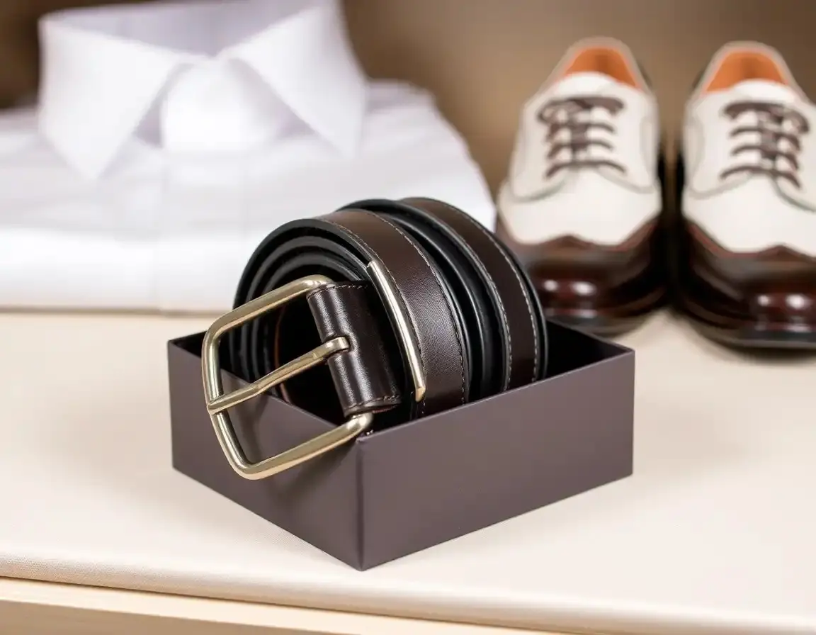 Ceinture en cuir réversible classique