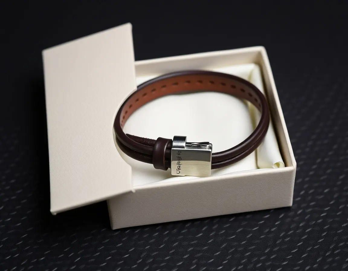 Bracelet Classique en Cuir pour Homme