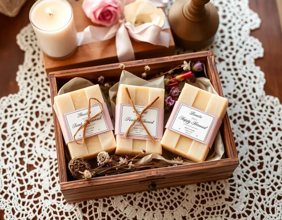 Coffret de Savons Parfumés Délicats