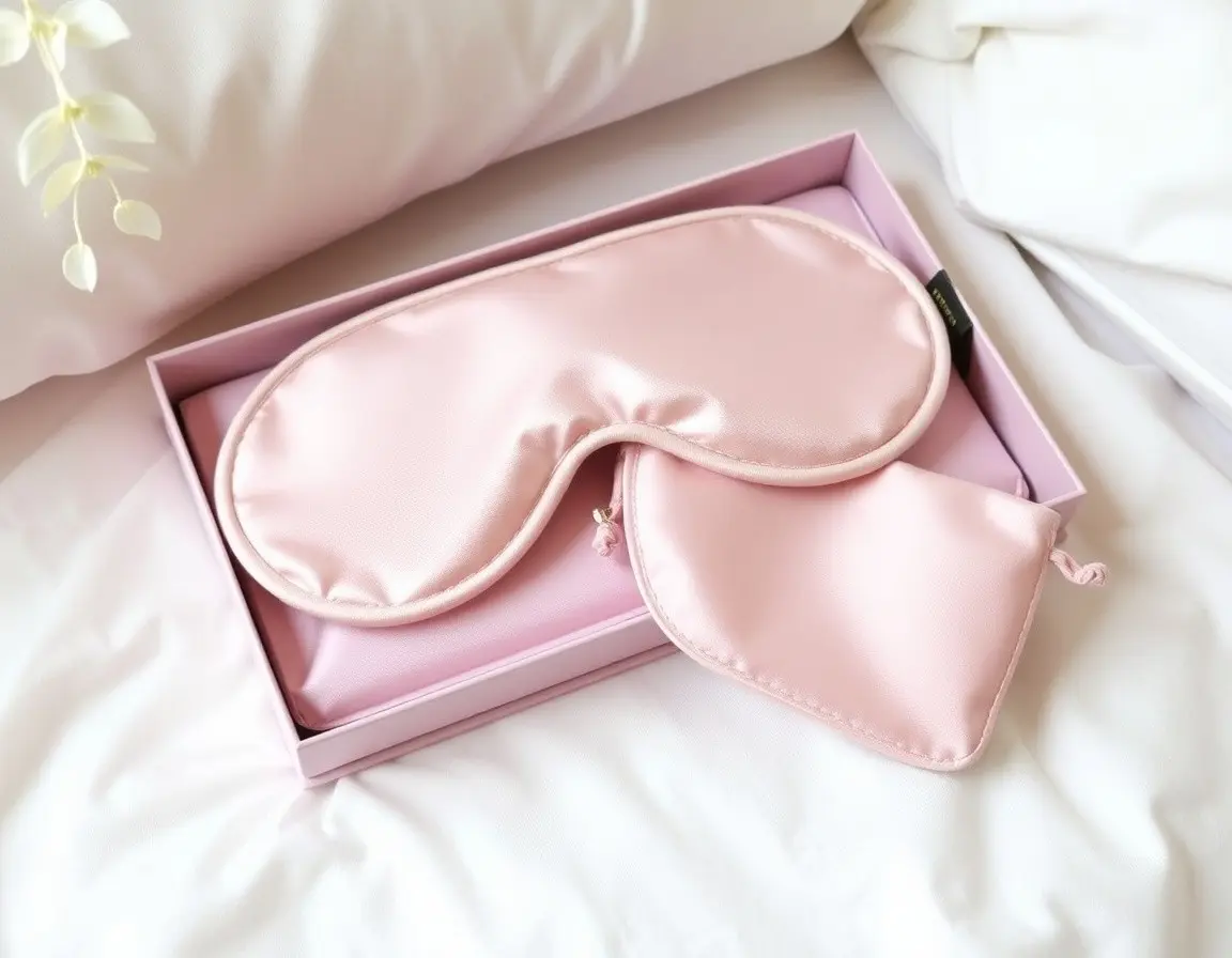 Masque de Nuit en Soie avec Pochette de Voyage