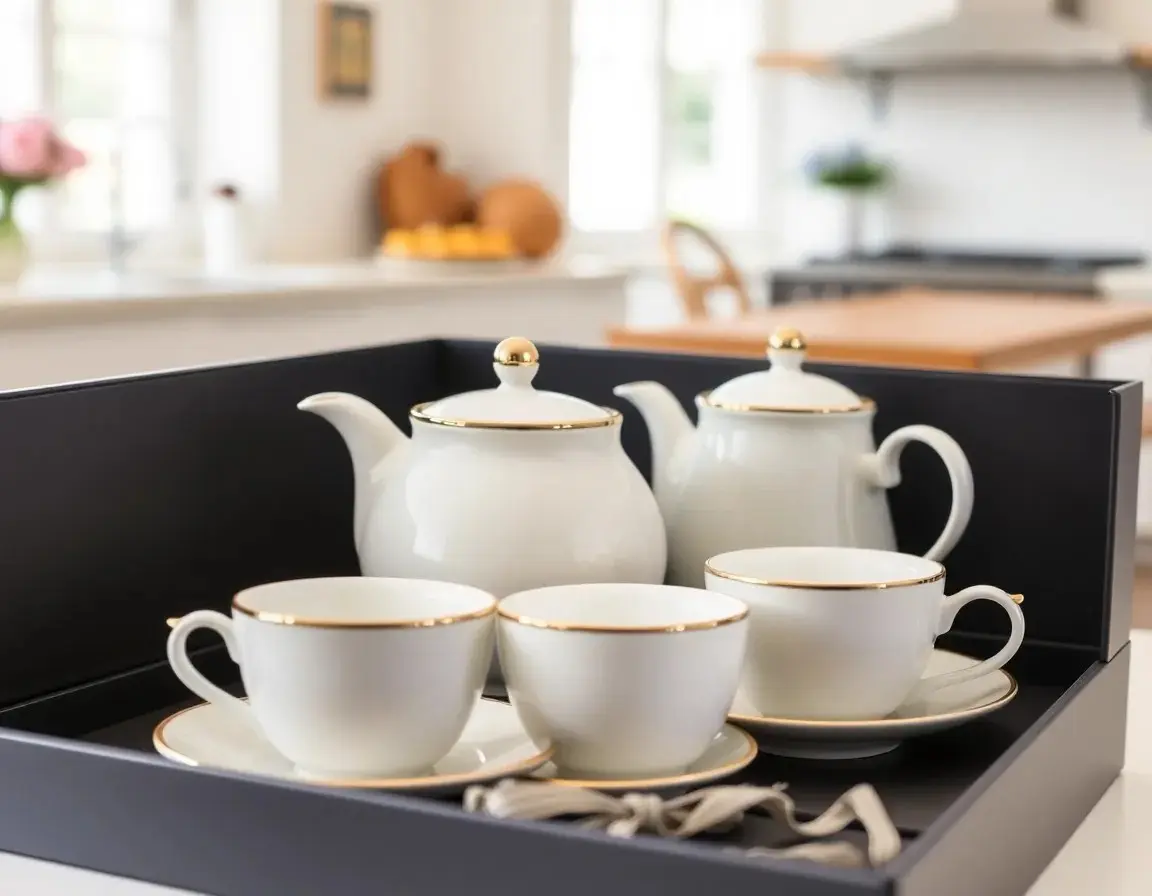 Service à Thé en Céramique de Haute Qualité