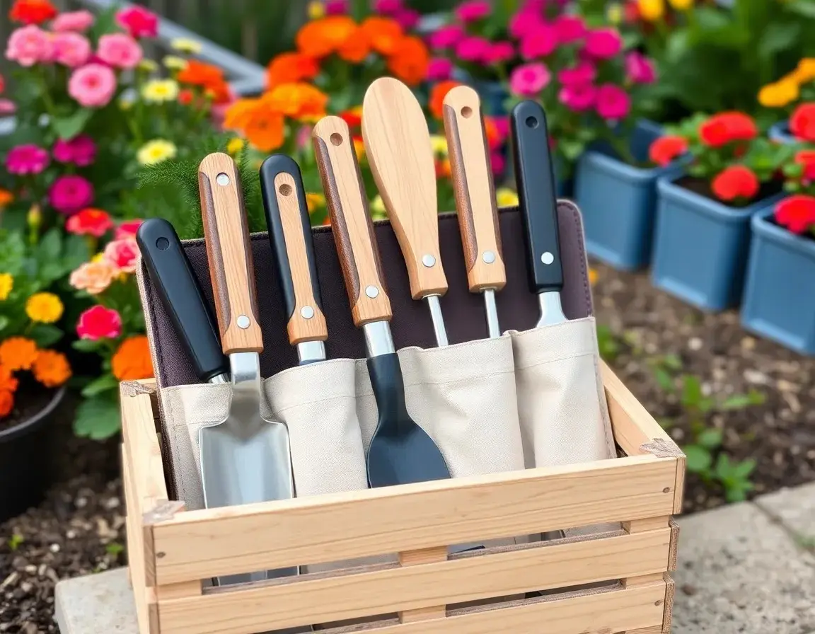 Ensemble d'outils de jardinage ergonomiques