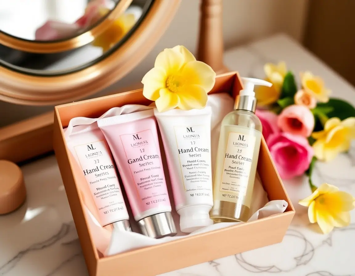 Ensemble de crème et sérum pour les mains luxueux