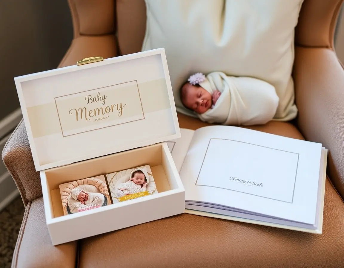 Album Souvenir et Boîte à Trésors pour Bébé