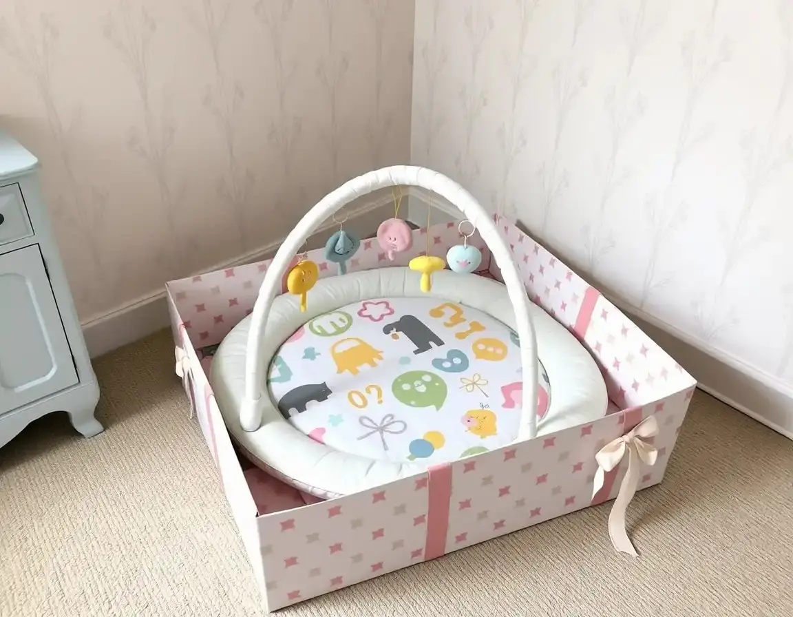 Tapis d'Éveil et Arche d'Activité pour Bébé Garçon