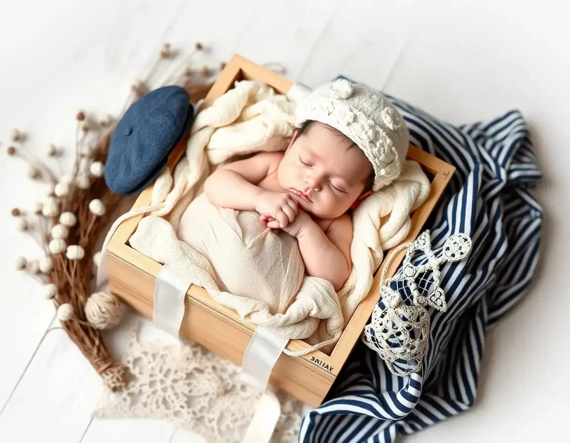 Kit Accessoires Photo Nouveau-Né Garçon