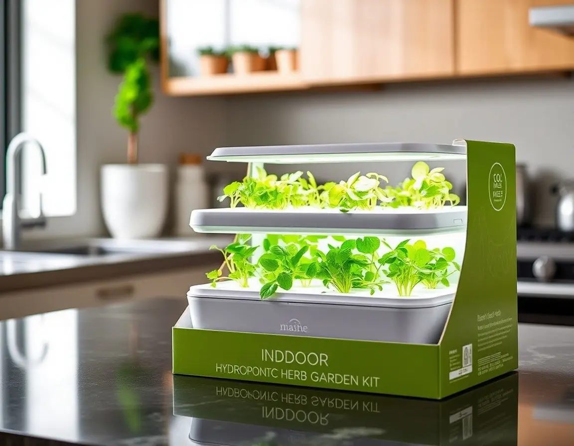 Kit de jardin hydroponique d'herbes aromatiques