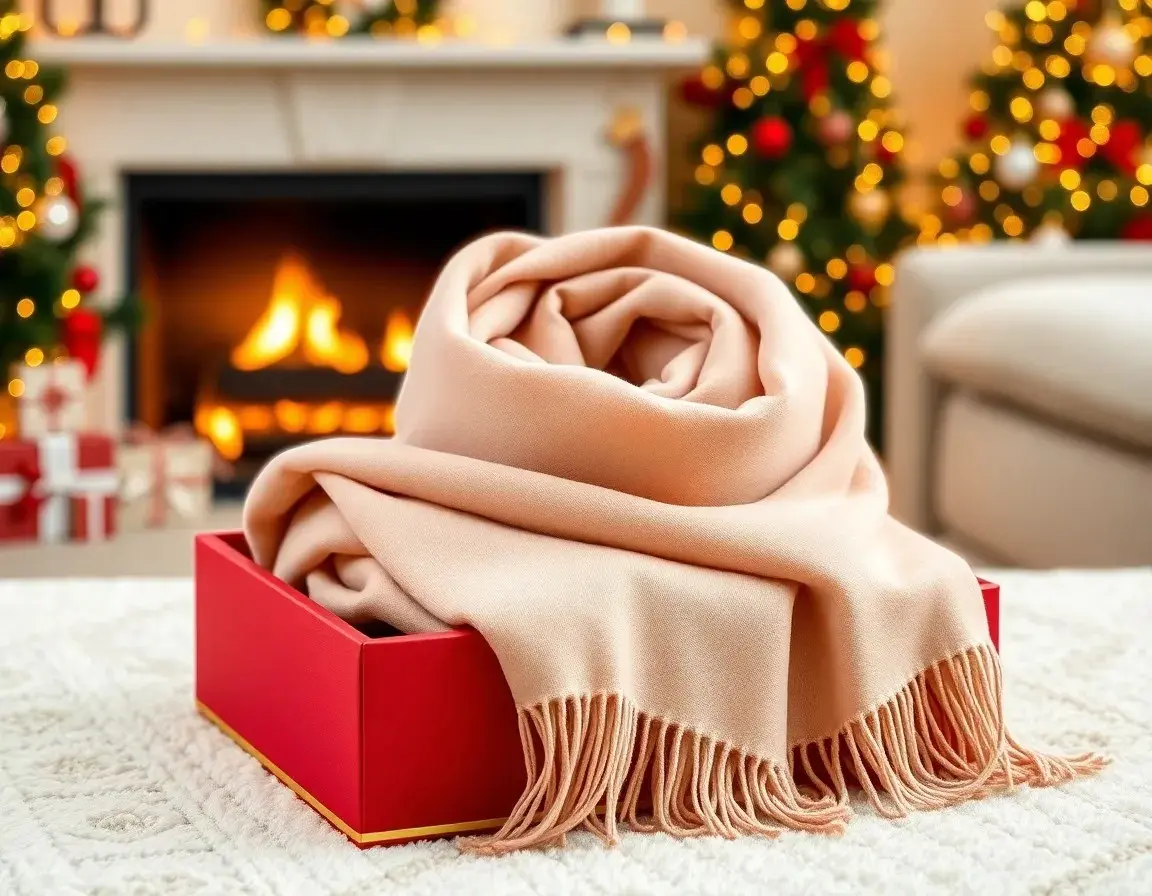 Écharpe luxueuse façon cachemire