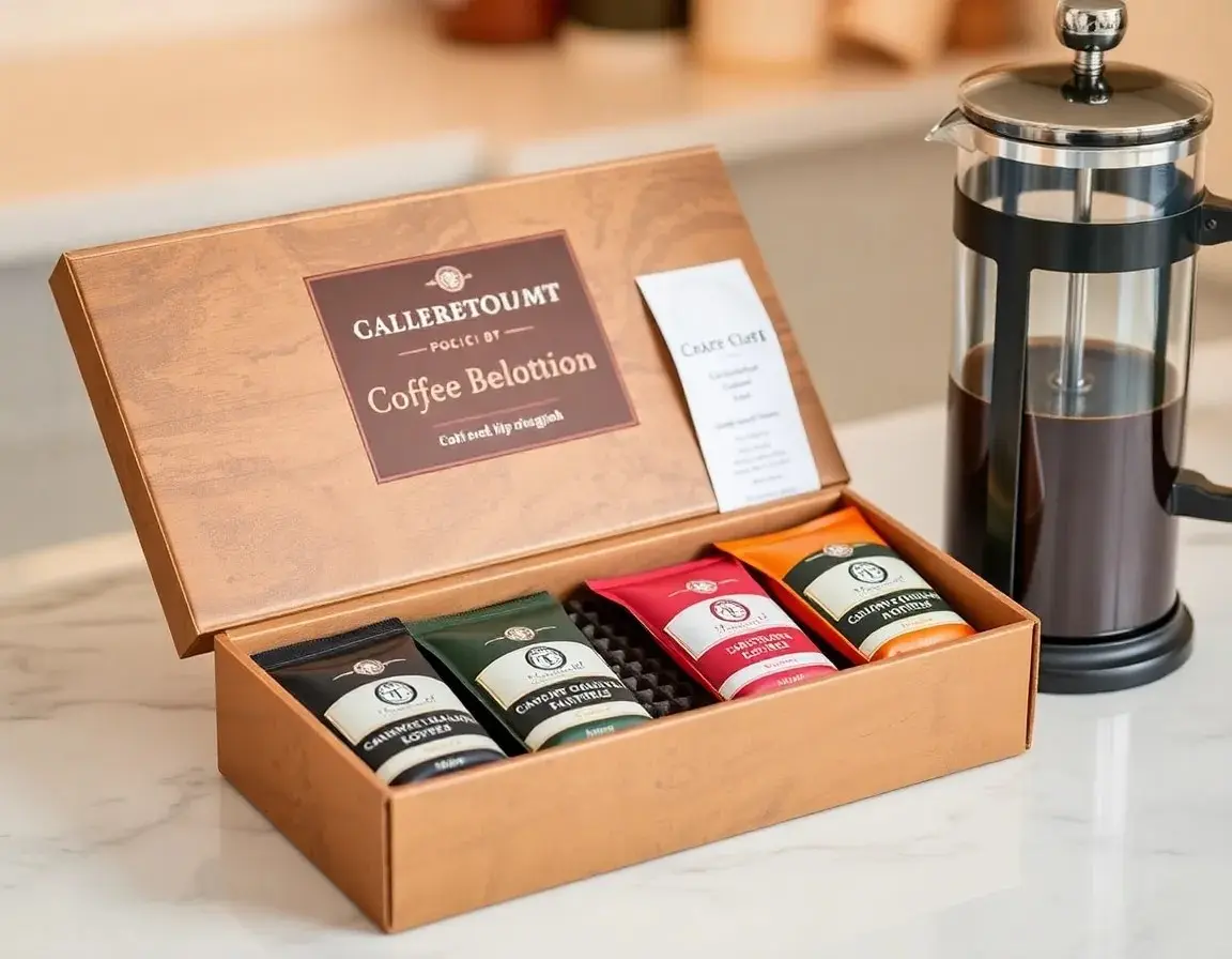 Boîte de Sélection de Grains de Café Gourmet