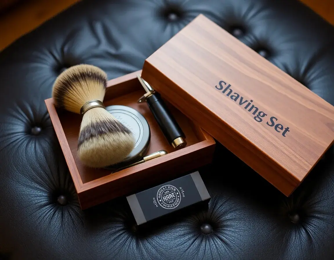 Kit de rasage de luxe pour homme