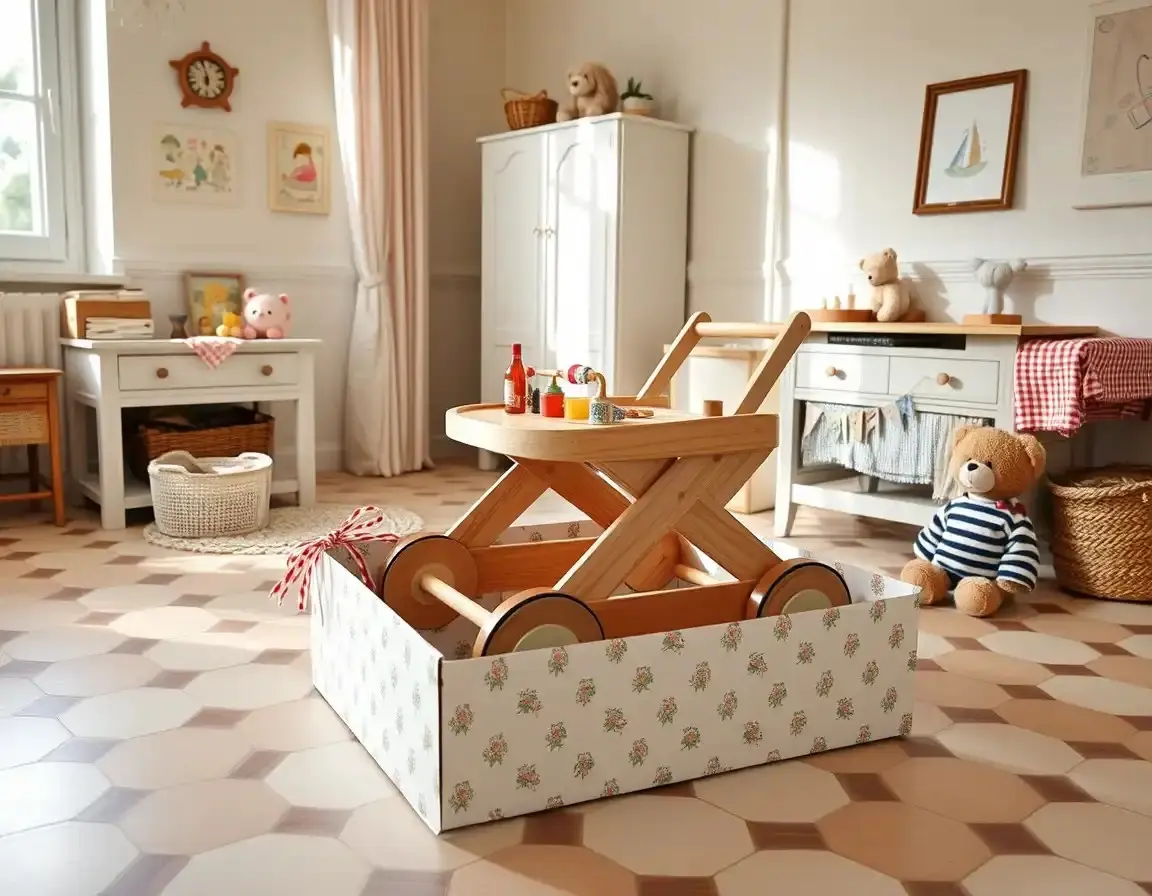 Chariot de Marche en Bois