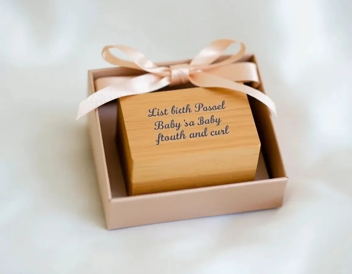Boîte à souvenirs pour bébé gravée