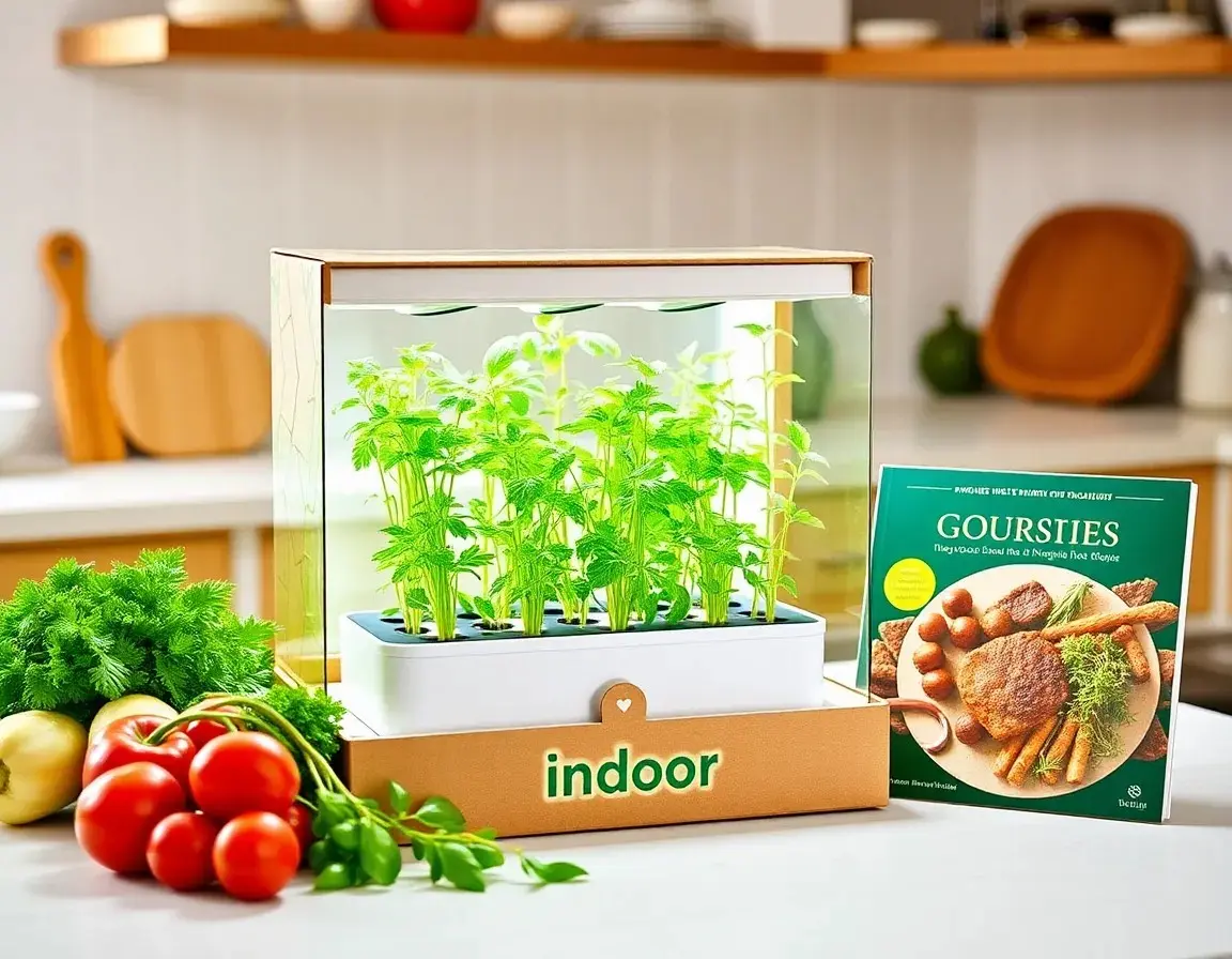 Kit de Jardin Hydroponique d'Herbes Aromatiques