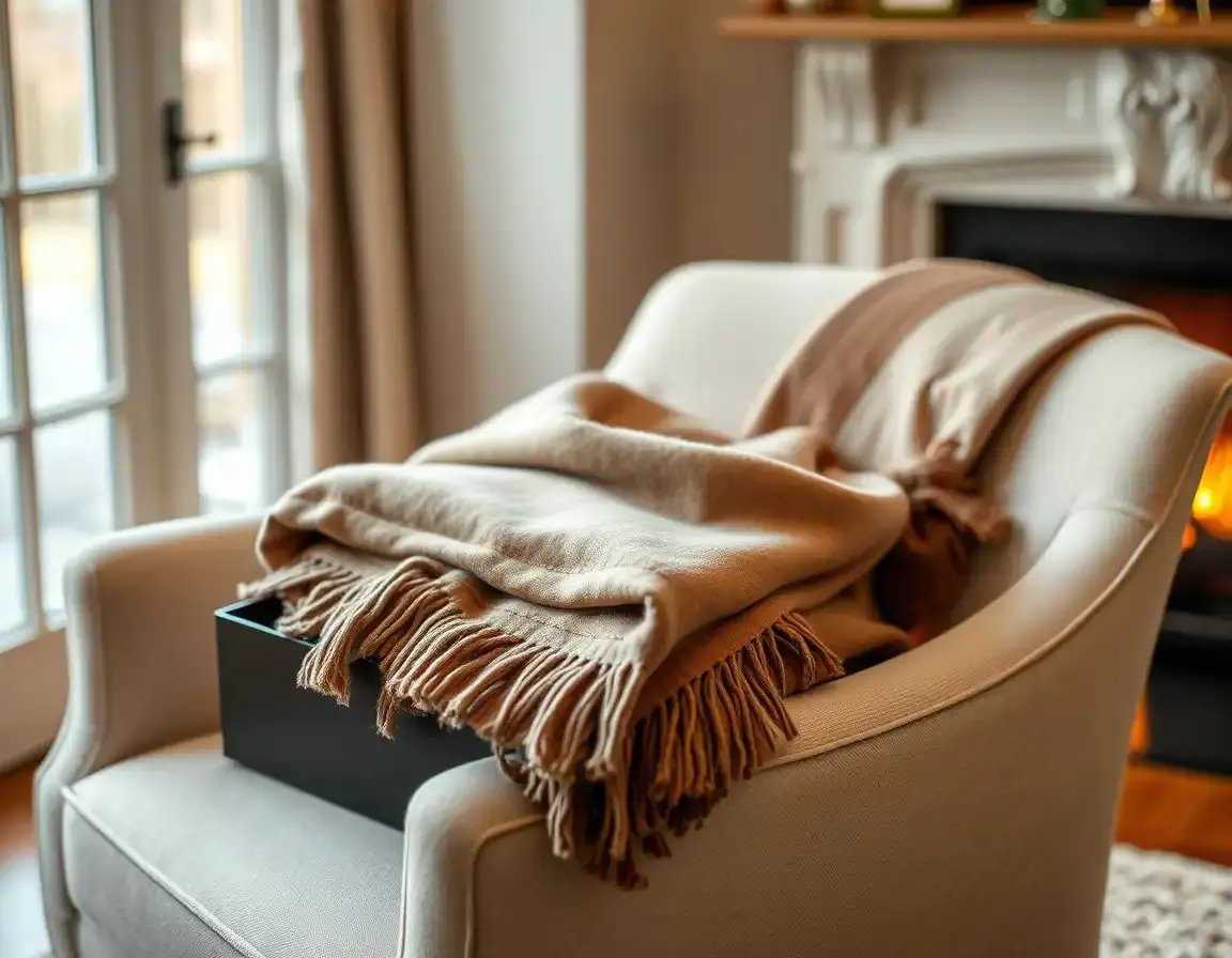 Châle d'Hiver Doux en Cachemire