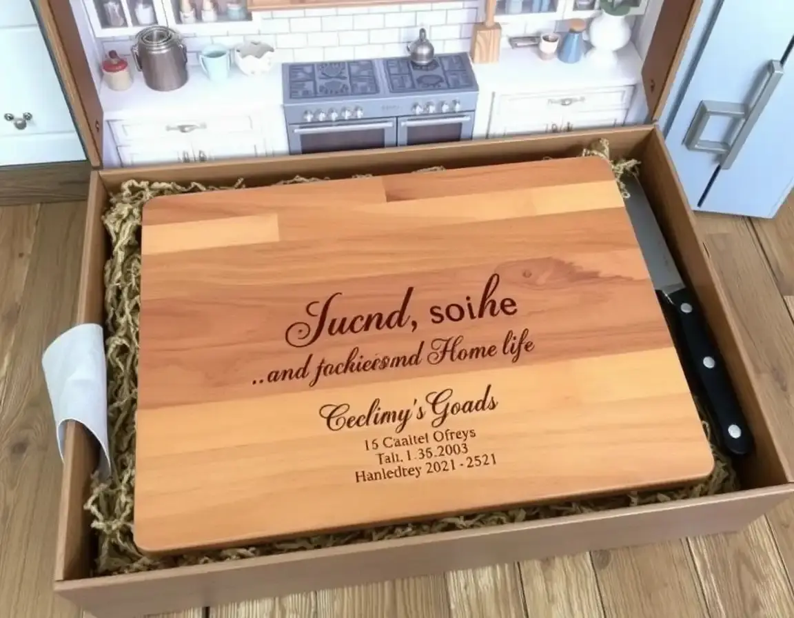 Planche à Découper en Bois Gravée Personnalisée
