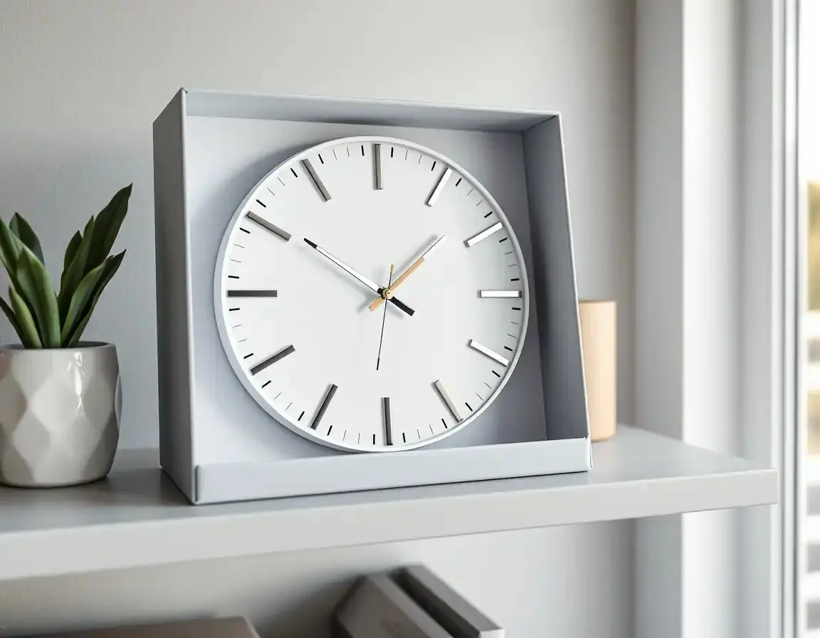 Horloge murale géométrique abstraite