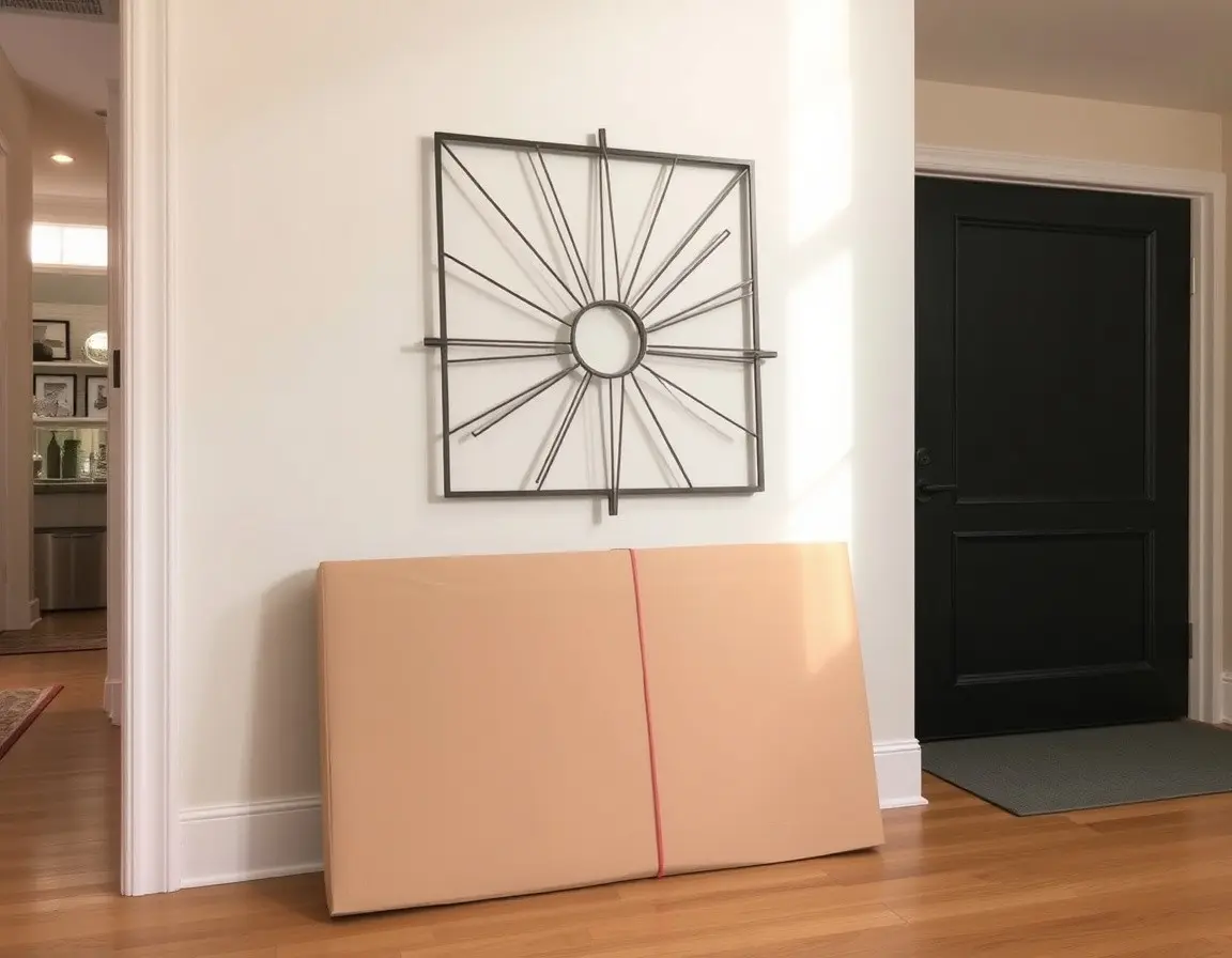 Grande décoration murale en métal