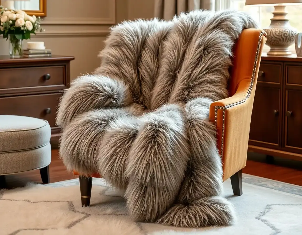 Couverture ultra-douce en fausse fourrure