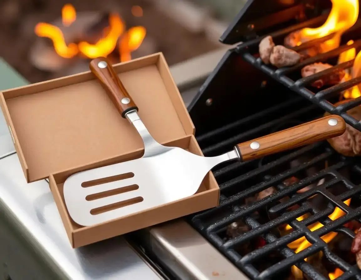 Set de Spatule et Fourchette de Barbecue Haut de Gamme
