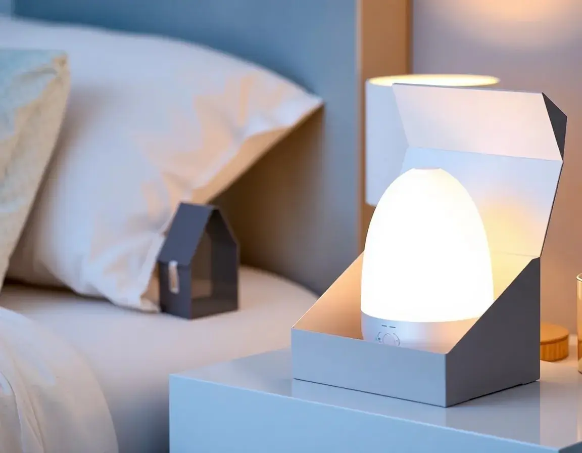 Diffuseur d'Huiles Essentielles Ultrasonique avec Lumière LED