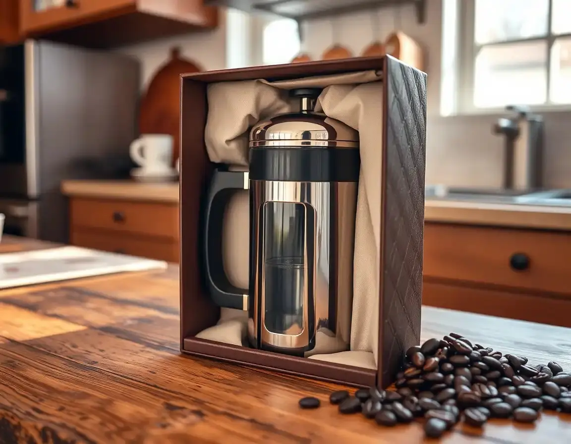 Cafetière à Piston en Acier Inoxydable Premium