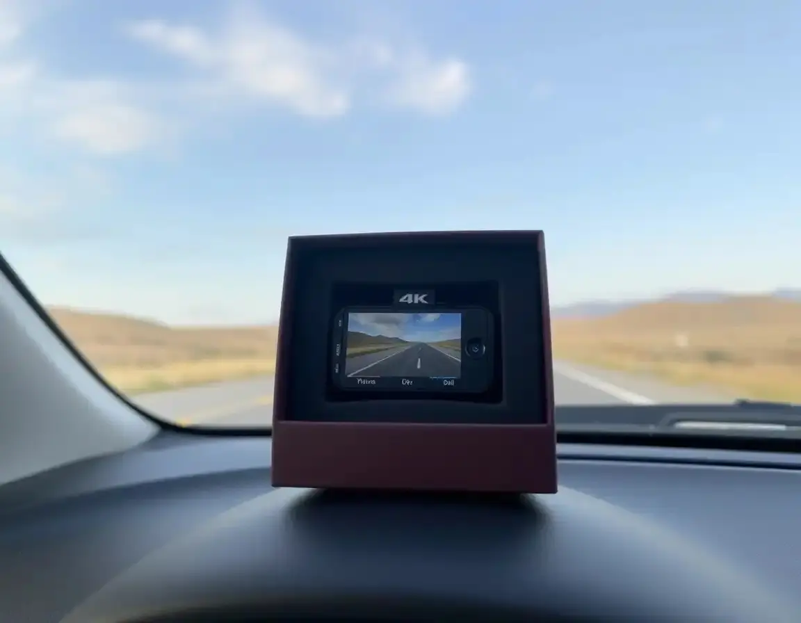 Caméra de tableau de bord 4K Ultra HD avec GPS