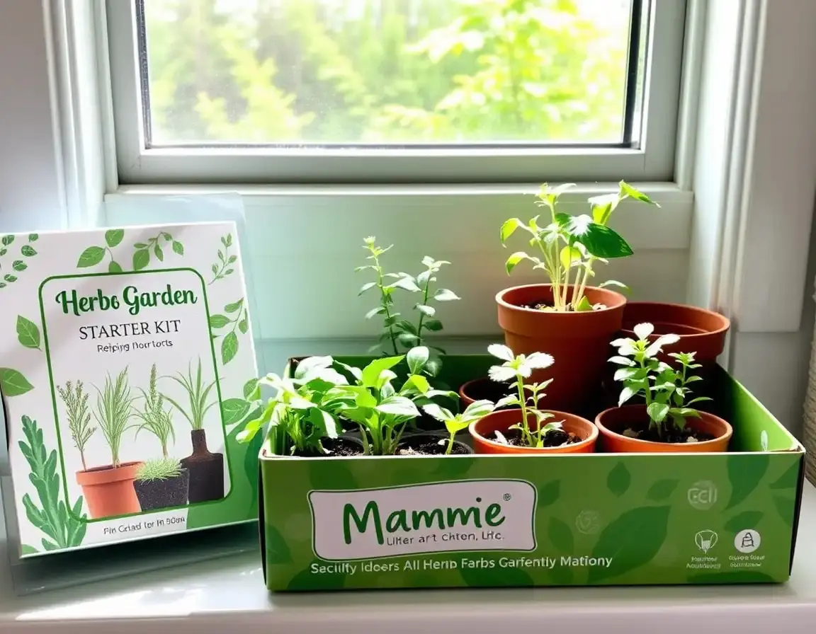 Kit de jardin d'herbes aromatiques d'intérieur