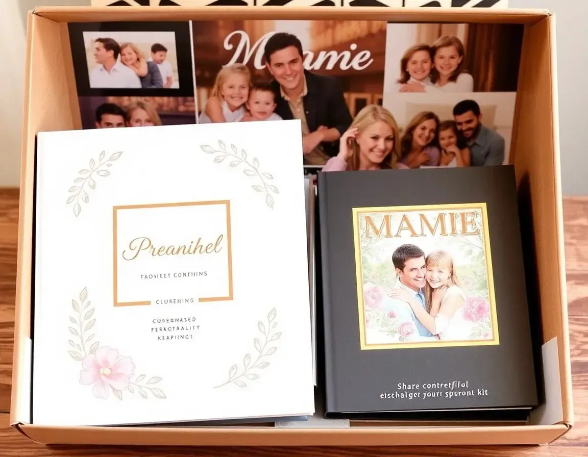 Album photo ou kit de scrapbooking personnalisé