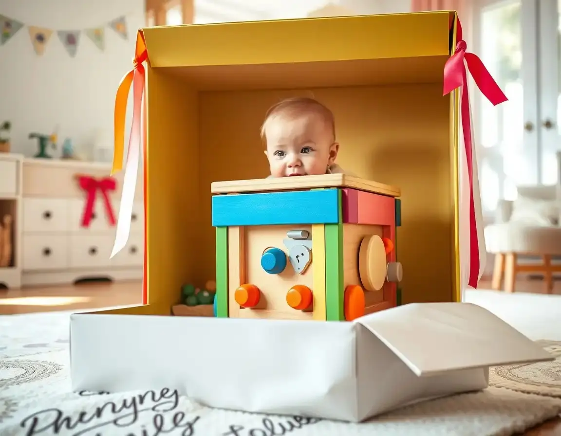 Grand Cube d'Activités en Bois