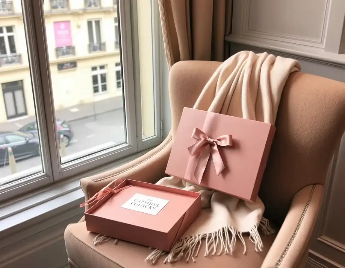 Châle en mélange de cachemire