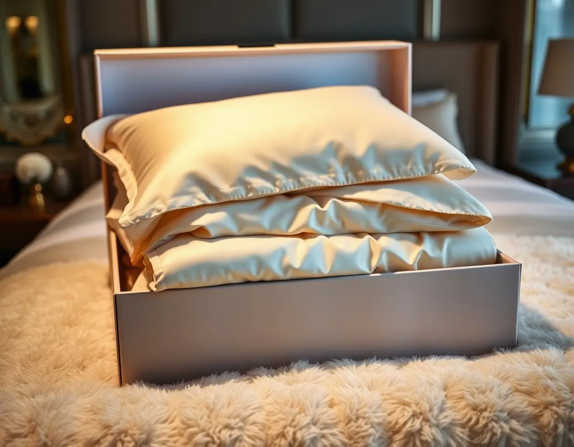 Parure de Lit en Soie de Mûrier Pure