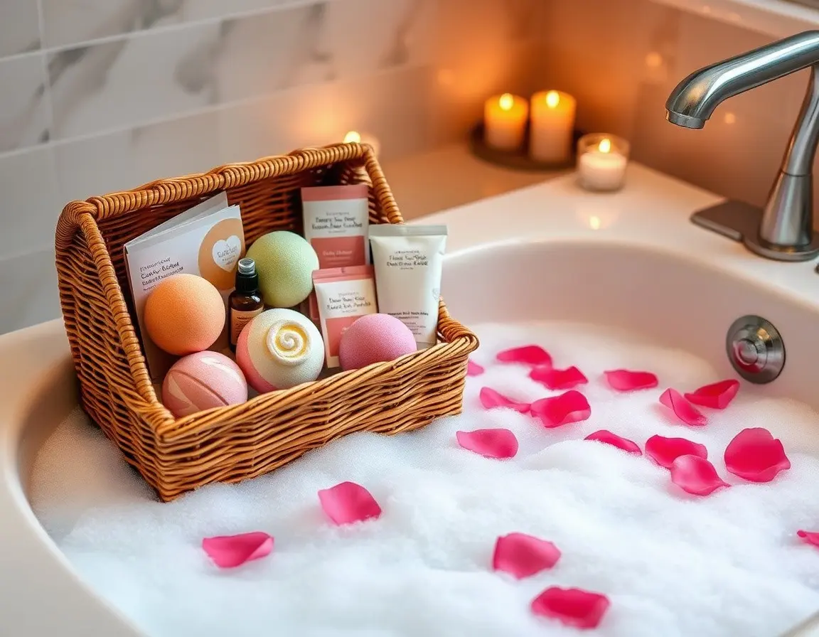 Coffret cadeau de luxe bombes de bain et spa