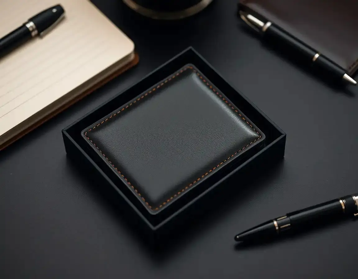 Portefeuille en cuir véritable de haute qualité