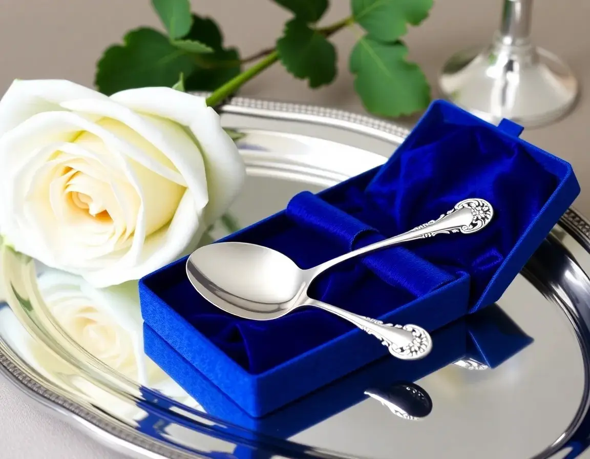 Ensemble Cuillère et Fourchette Bébé en Argent Sterling