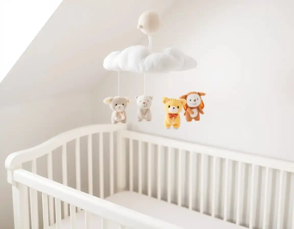 Mobile Musical Peluche pour Lit Bébé