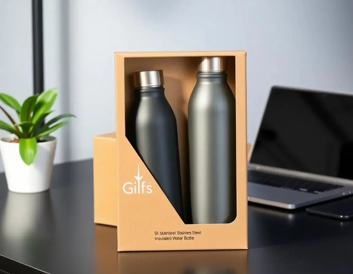 Bouteille d'eau isotherme en acier inoxydable à double paroi