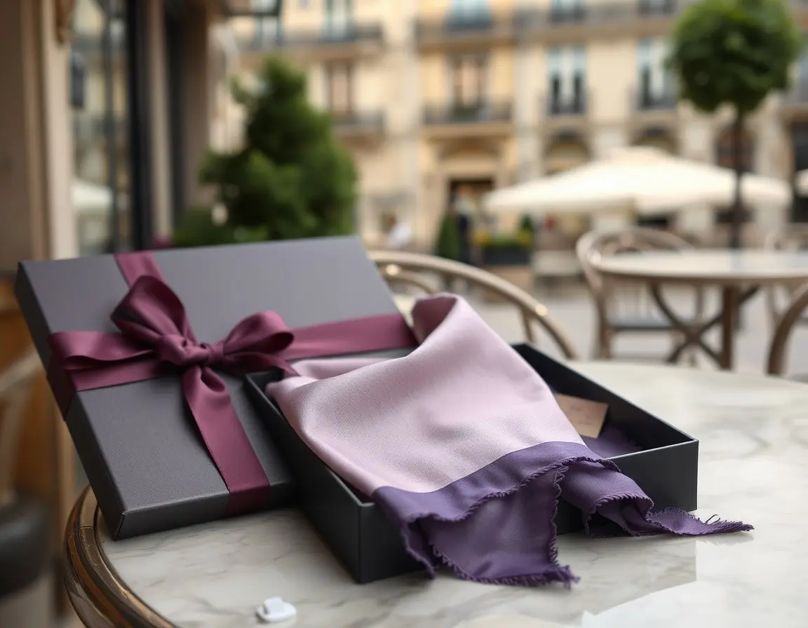 Élégant foulard en pure soie