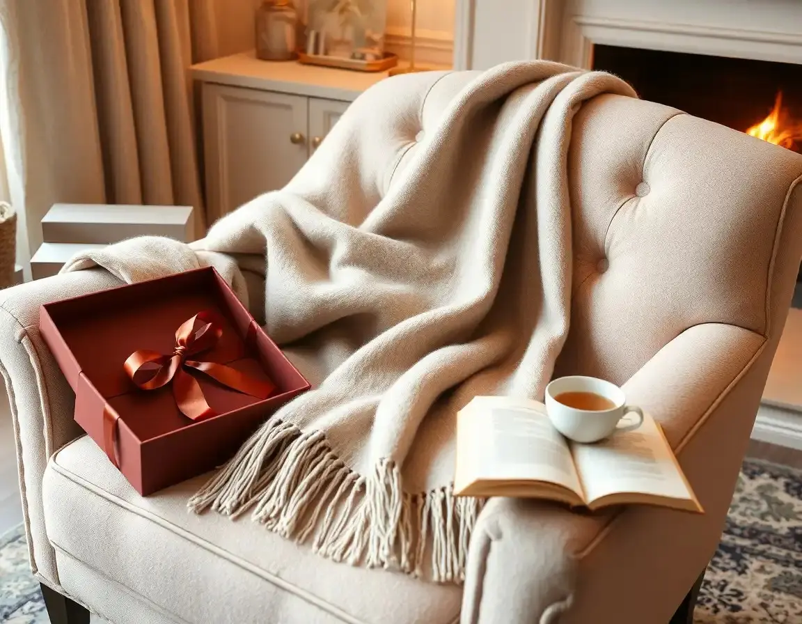 Châle d'hiver doux en mélange cachemire