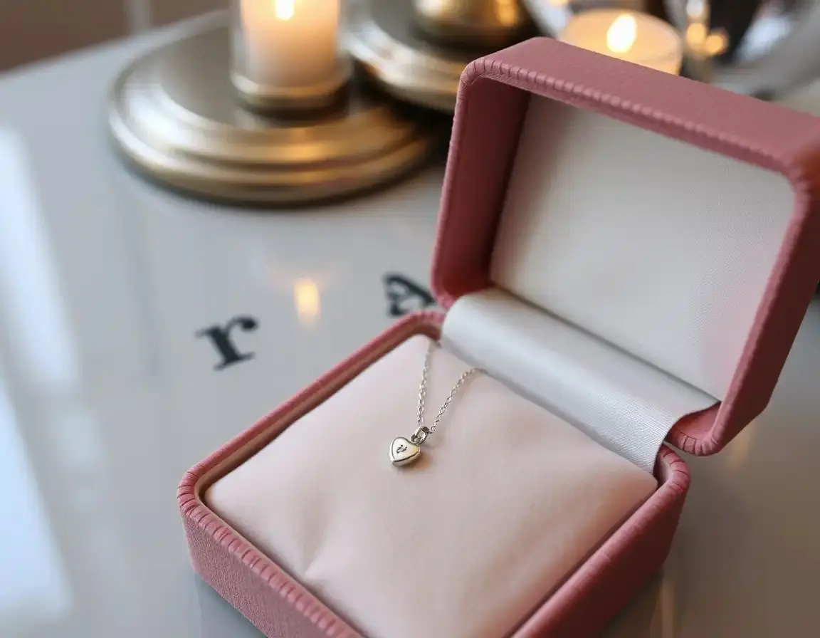 Collier délicat avec pendentif en argent sterling