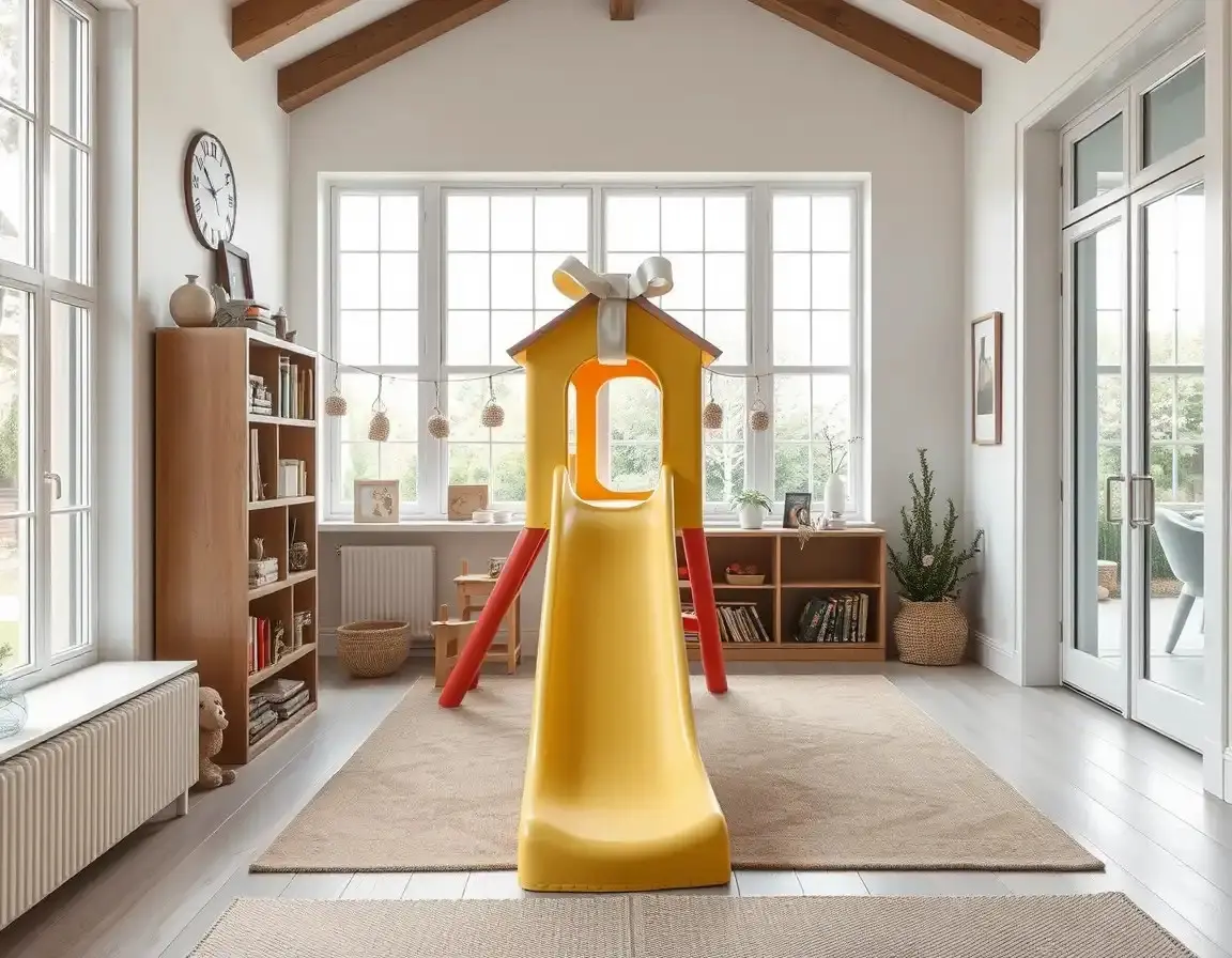 Petit toboggan d'intérieur pour enfants