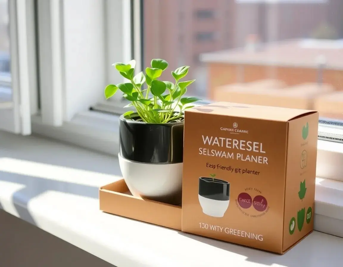 Pot à Plante Autonome en Céramique