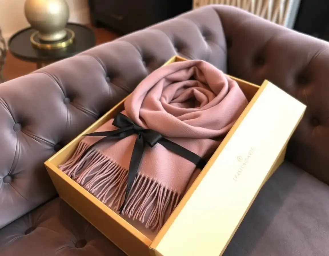 Châle d'hiver en mélange de cachemire