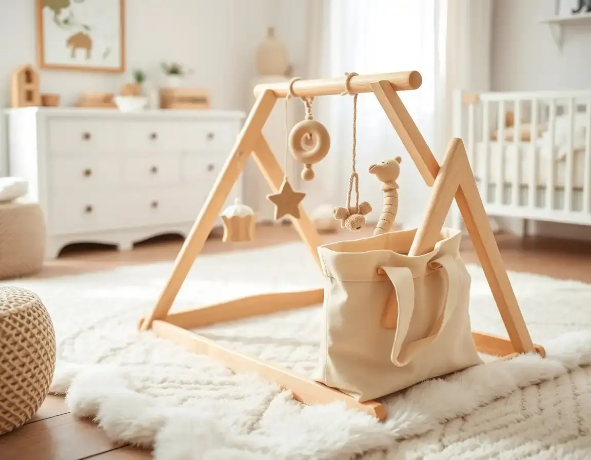 Tapis d'éveil en bois