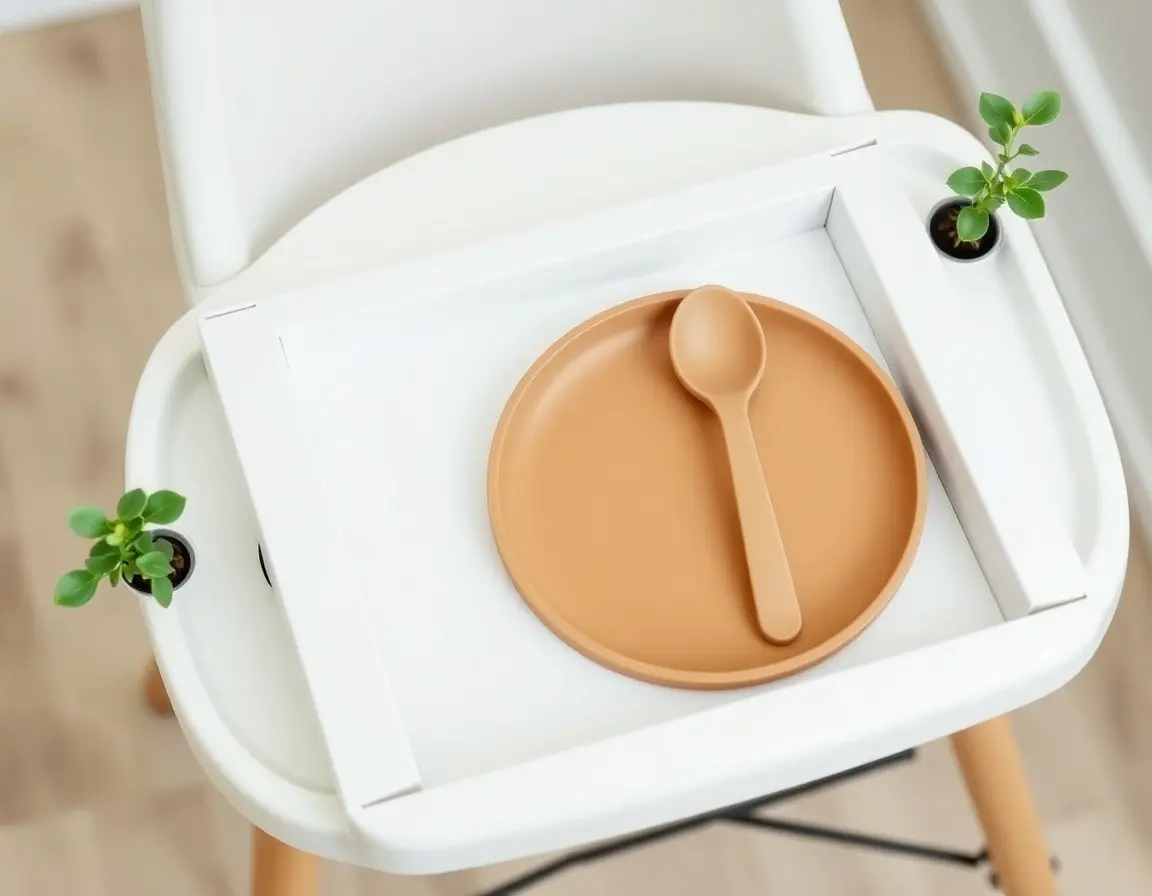 Set assiette et cuillère à succion