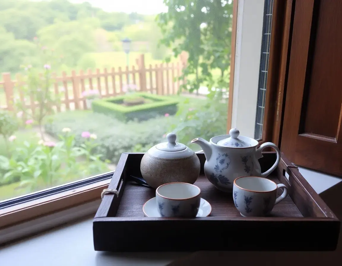 Service à thé en céramique style japonais