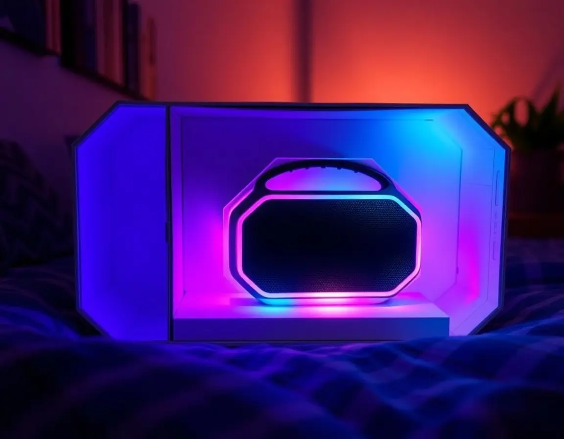 Haut-parleur Bluetooth avec lumière ambiante