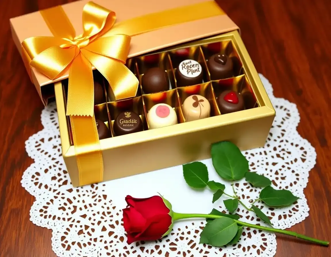 Boîte cadeau de chocolat artisanal gourmet