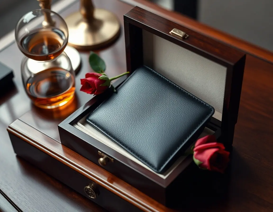 Portefeuille en Cuir Véritable Premium